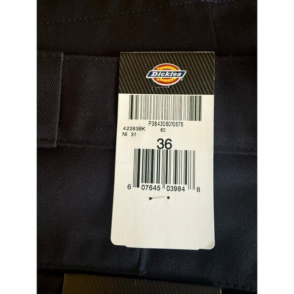 Dickies Twill Work Shorts Loose Fit 13" Inseam Size 36 (Black)- NEW - Picture 2 of 5